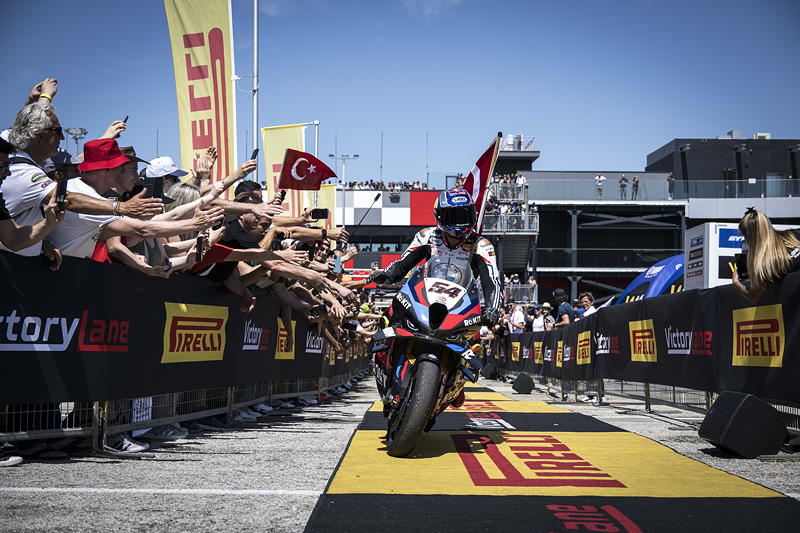 16.06.2024. Misano Adriatico (ITA). FIM Superbike World Championship. ROKiT BMW Motorrad WorldSBK Team, BMW M 1000 RR, Toprak Razgatlioglu #54 (TUR).
