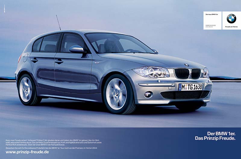 BMW 1er Kampagne Prinzip Freude (Deutschland)