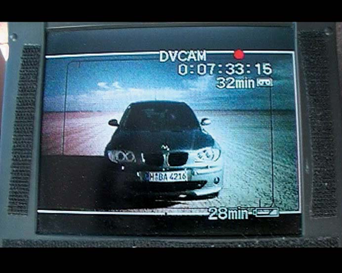 Screenshot aus dem Making Of des BMW 1er TV Spots Joy
