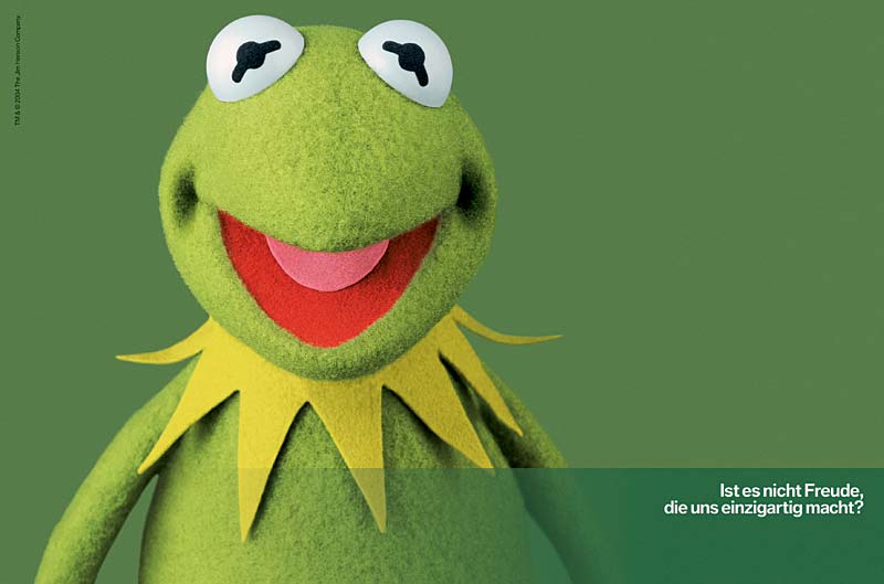 BMW 1er Kampagne Prinzip Freude (Deutschland): Printmotiv Kermit