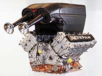 Das Herz des BMW M Hybrid V8: P66/3-Achtzylinder-Hybrid-Turbomotor treibt den LMDh-Prototypen an.