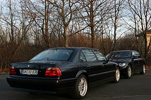 Konfrontation: BMW 750iL (E38) vor BMW 760Li (E66)