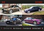 7-forum.com Wandkalender 2018, Motiv Dezember: BMW E38-Parade mit dem730i in Marakesh braun, Bj. 09/1994 von 'Ralle735iV8'; 740i, Bj. 06/1998 von 'Rotttwauz1'; 740iL in Carbon schwarz, Bj. 11/1998 von 'Rakete'; 750iL in Individual Lila, Bj. 12/1998 von 'Ulrich51'.
