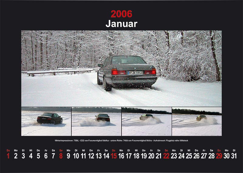 7-forum.com Wandkalender 2006 - Motiv Januar