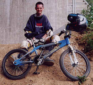 Christoph Krause mit seinem BMW-Rad