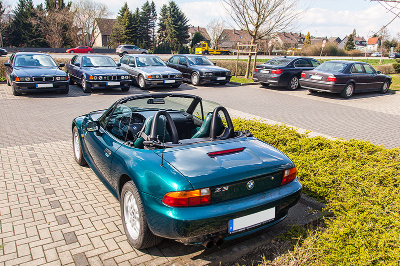 BMW Z3 von Ralf ('Metal Opa') beim Rhein-Ruhr-Stammtisch im April 2015