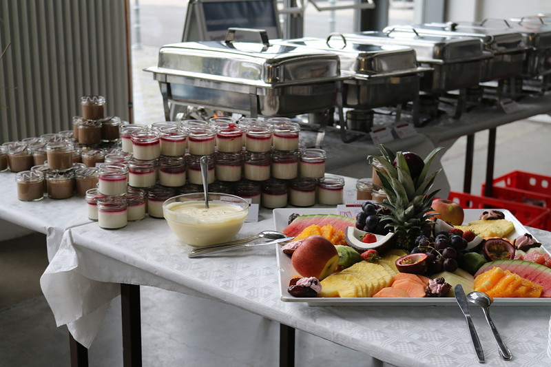 Buffet f�r die Jahrestreffen-Abendveranstaltung im F�rderturm in B�nen