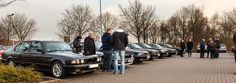 Stammtisch-Parkplatz in Castrop-Rauxel, Rhein-Ruhr-Stammtisch im Mrz 2016
