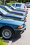 Rhein-Ruhr-Stammtisch im August 2016: BMW 7er-Reihe (E38) auf dem Stammtisch-Parkplatz