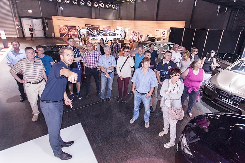 Besichtigung im BMW M Studio, Gruppe 1