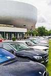 7-forum.com Jahrestreffen 2016: BMW 7er-Reihe vor dem BMW Museum, vorne der BMW 745d (E65 LCI) von Andreas ('Comowaran').