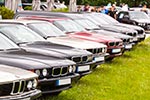 7-forum.com Jahrestreffen 2016: BMW 7er-Reihe vor dem BMW Museum.