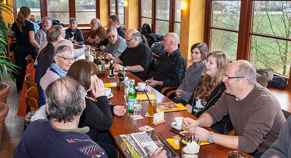 Rhein-Ruhr-Stammtisch im Januar 2017 im Café del Sol in Castrop-Rauxel