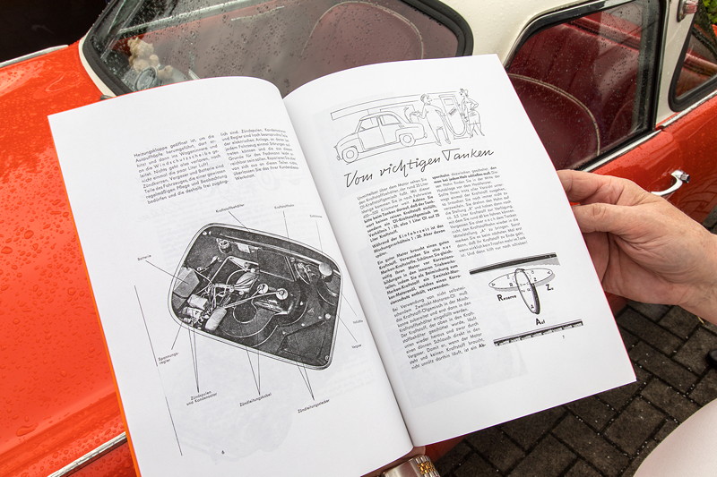 Goggomobil TS 250 Coup� von Ralf ('asc-730i'). Auszug aus der Betriebsanleitung: 'Wie tanke ich richtig'