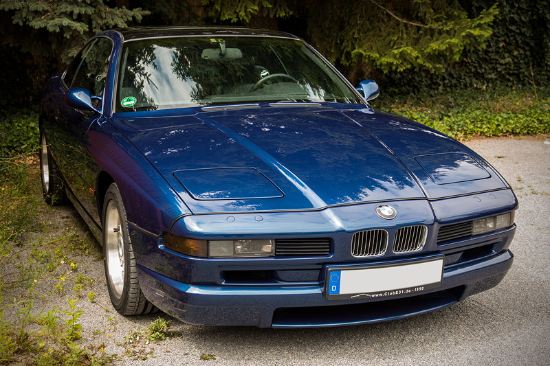 BMW 840i (E31) von Per ('I850') beim Rheinischen 7er-Stammtisch im Juli 2017