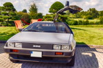 Rhein-Ruhr-Stammtisch im August 2017: DeLorean DMC-12. Mit schweren Flügeltüren.