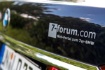 Rhein-Ruhr-Stammtisch im August 2017: 7-forum.com Aufkleber auf Christians ('Christian') 730Ld.