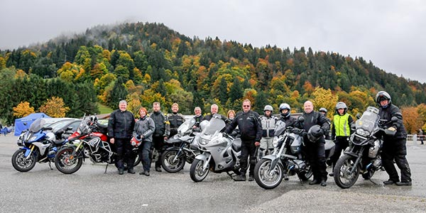 20 Jahre BCD Treffen, BMW Motorrad Ausfahrt: 220 km Panorama-Tour durch die Berge.