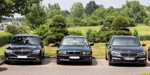 200. Rhein-Ruhr-Stammtisch: BMW 730d (F01) von Wolfgang ("Wölfi"), BMW 728i (E38) von Gregor ('leopold456') und BMW 730Ld (G11) von Christian ('Chrstian')