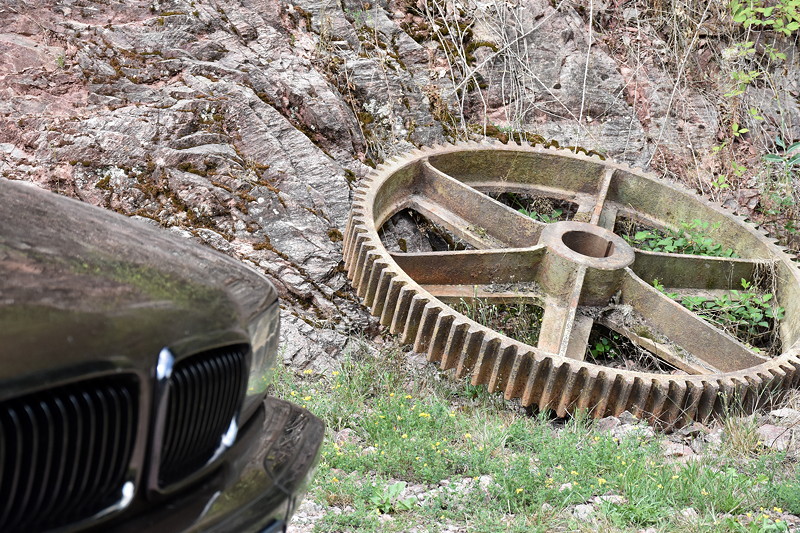 Grill-Stammtisch im Juli 2018: Parken direkt an der Grube Wilhelmine in Sommerkahl