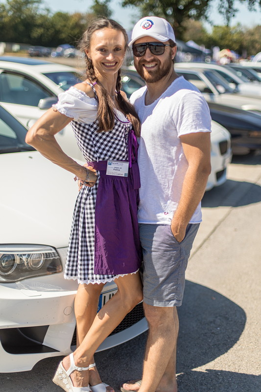 Polina ('Engel 07') und Giray ('BMW-Freak') bei der BMW Scene Show 2018.