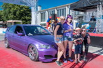 Anna Leier gewann mit ihrem 262 PS starkem 'Purple Beast', einem BMW 3er compact (E46/5) einen Pokal bei der BMW Scene Show 2018.