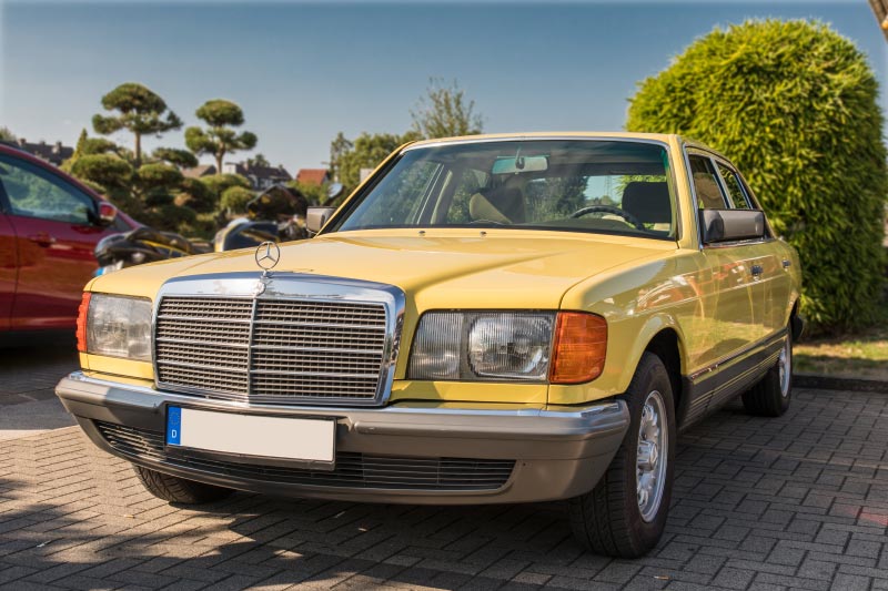 Rhein-Ruhr-Stammtisch im September 2018: Mercedes 280 SE (W126) von Alexander ('Highliner')