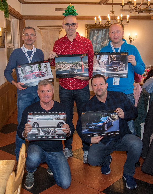 Die 7er-BMWs dieser fnf Stammtischler schafften es in den neuen 7-forum.com Wandkalender 2019.
