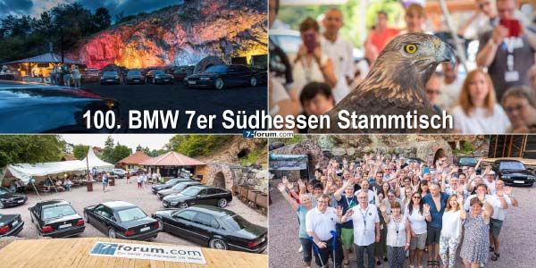 100. BMW 7er Südhessen Stammtisch