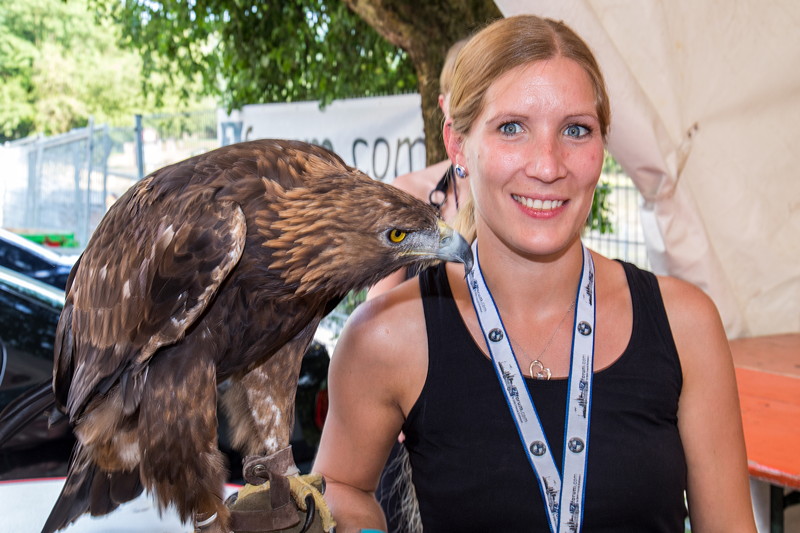 100. BMW 7er S�dhessen Stammtisch: Christiane mit Attila