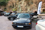 100. BMW 7er Südhessen Stammtisch: BMW 7er Parkplatz, vorne: BMW 735i (E38) von Carmen ('UtaDragon')