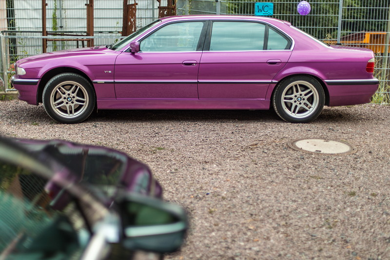 100. BMW 7er S�dhessen Stammtisch: BMW 750iL (E38) in BMW Individual lila metallic von Uli ('Ulrich51')