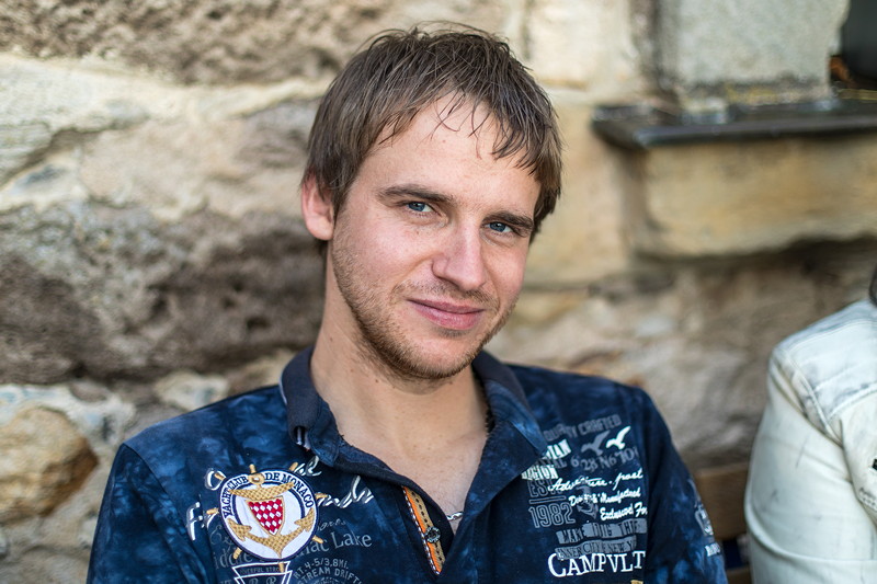 100. Schwaben-Stammtisch: Daniel ('Swordy') hatte aus Oberfranken etwas mehr als 100 km Anfahrtsweg.