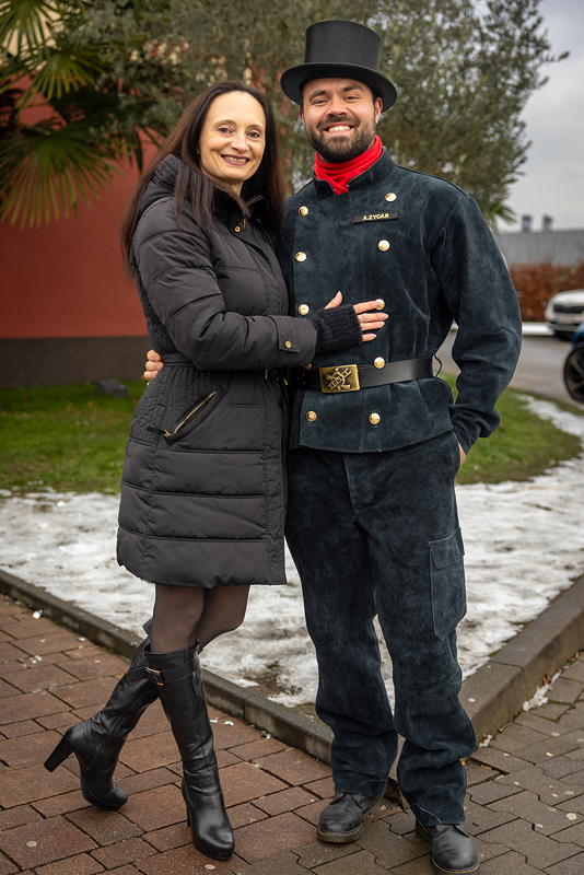 Rhein-Ruhr-Stammtisch im Januar 2026: Polina ('ENGEL 07') mit Forums-Schornsteinfeger Alain ('Alien')