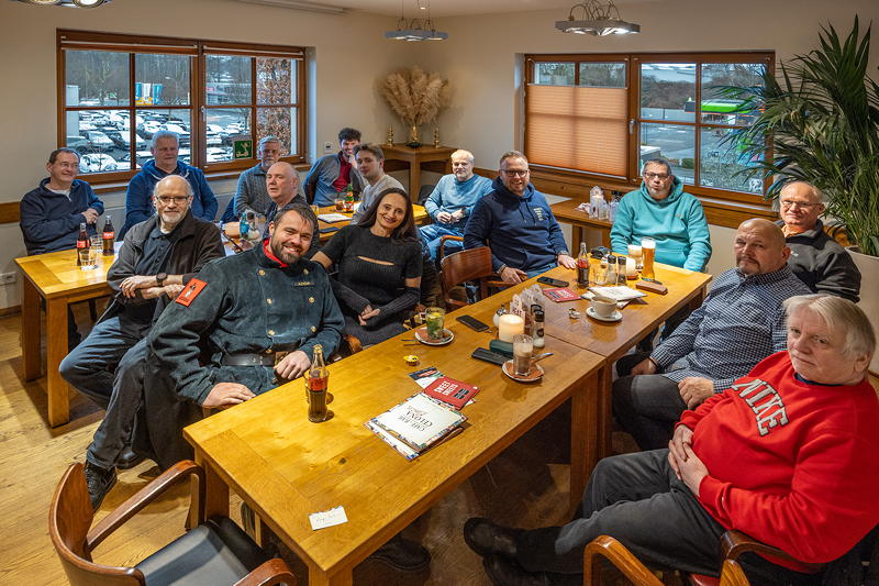 7er-Neujahrstammtisch 'Rhein-Ruhr', Stammtischrunde in der Finca u. Bar Celona in Bochum