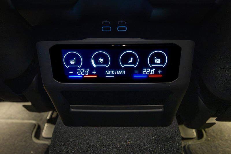 Rhein-Ruhr-Stammtisch im Januar 2026: BMW i5 M60 Touring (G61) von Heiko ('Heiko237'), Klima-Bedienung im Fond