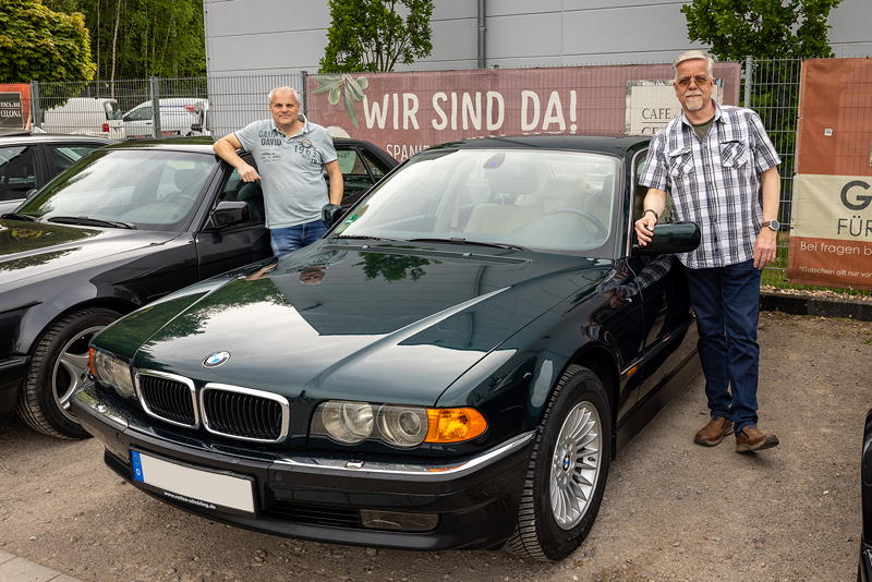 Rhein-Ruhr-Stammtisch im Mai 2026: BMW 728i (E38) mit Stammtisch-Organisator Gregor ('leopold456')