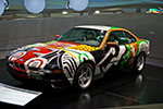 BMW 850 CSi Art Car von David Hockney im BMW Museum in M&uuml;nchen