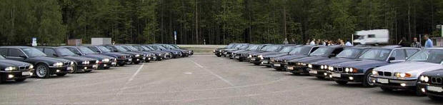 BMW 7er-Parade beim Treffen in Anzing
