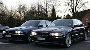 die beiden Alpinas auf dem Dezember-7er-Stammtisch in Moers