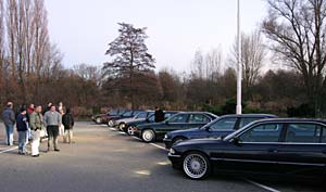 BMW 7er-Stammtisch in Moers im Dezember 2003