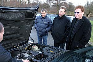 BMW 7er Stammtisch in Moers im Februar 2004