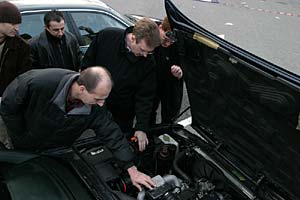 BMW 7er Stammtisch in Moers im Februar 2004