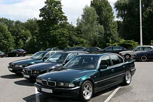 BMW 7er Stammtisch in Moers im August 2005