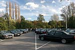 BMW 7er Parkplatz in Moers während des BMW 7er-Stammtisches