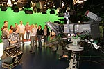 im Nachrichtenstudio von RTL