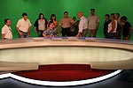 im Nachrichtenstudio von RTL