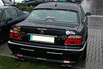 ein untypisch auffällig getunter BMW 740i (E38) sorgte für „Aufregung” und geteilte Meinung