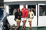 uf dem Weg zur Südküste von Istrien: Alexandra, Horst und Saskia