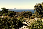 Blick vom Berg Kalvarija (oberhalb Mali Losinj) nach Osor